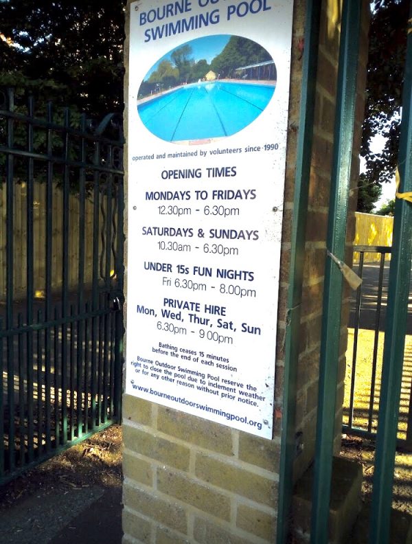 Bourne Outdoor Swimming Pool