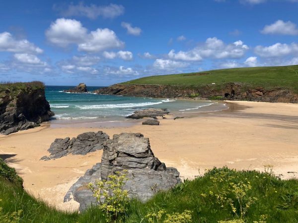 Trevone Bay beach
