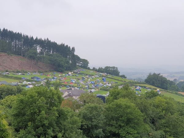 Camping at Gwernyfed
