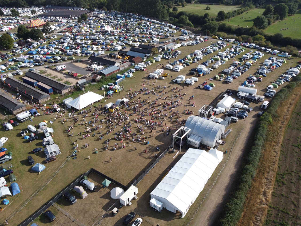 Camping at West Midlands Showground
