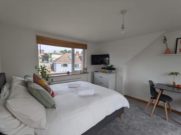 Large Unique Retro Private Attic and Bathroom