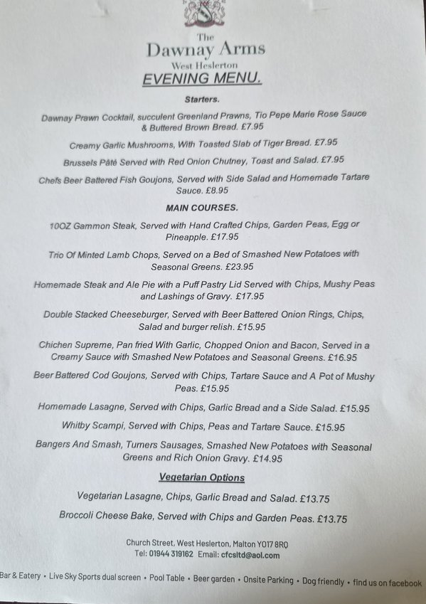 The Dawnay Arms