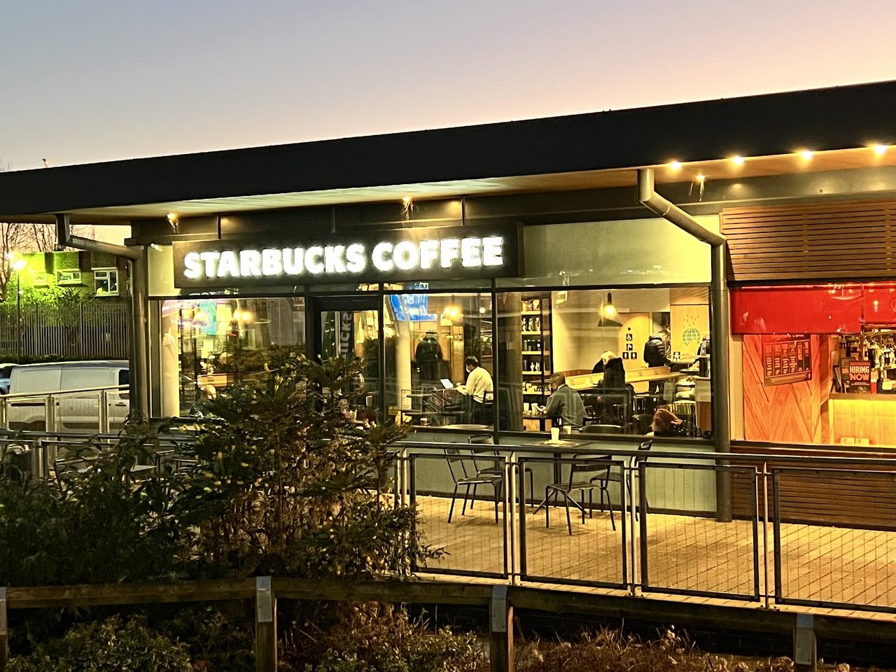 Applegreen Spaldwick services- Starbucks