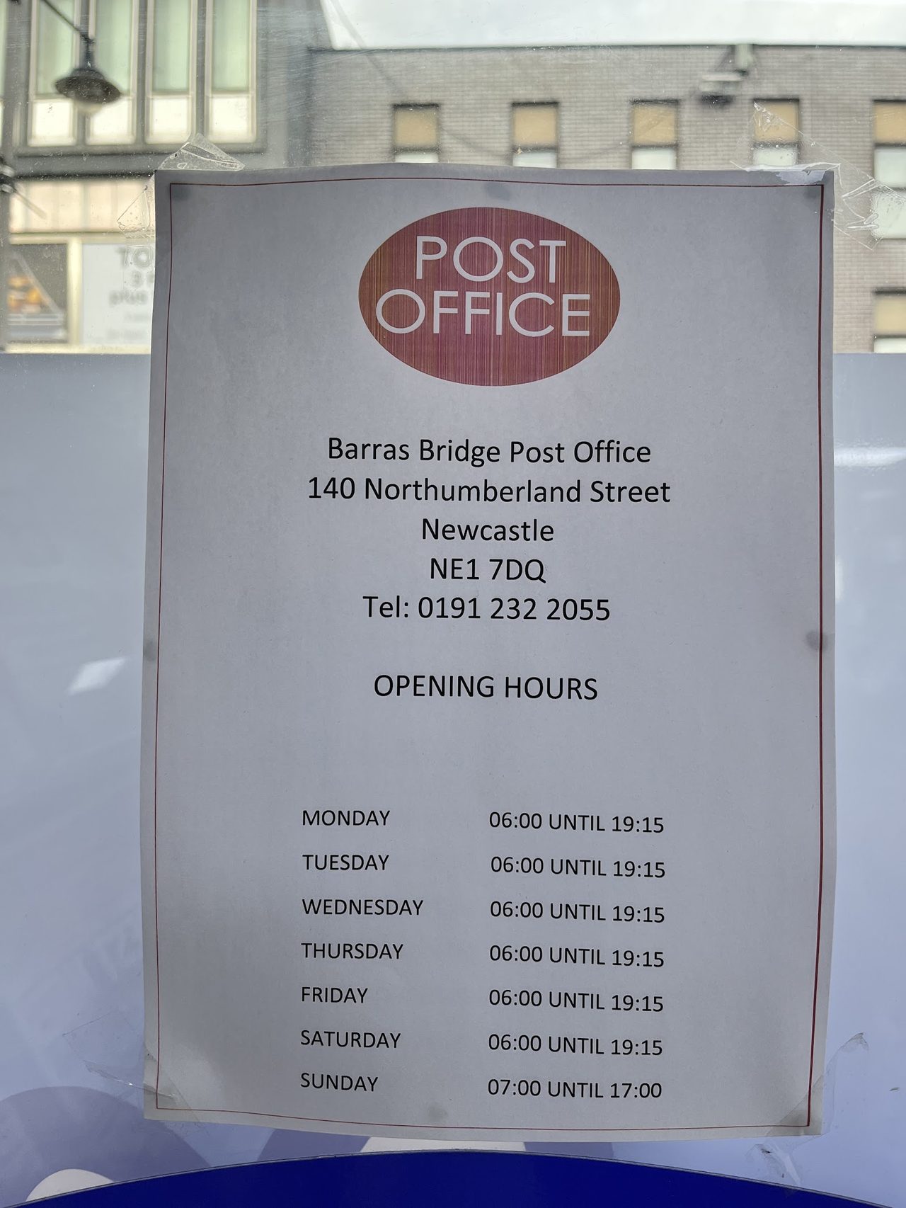 Barras Bridge Post Office