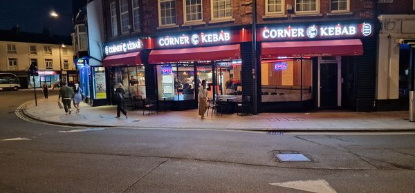 Corner kebab charcoal