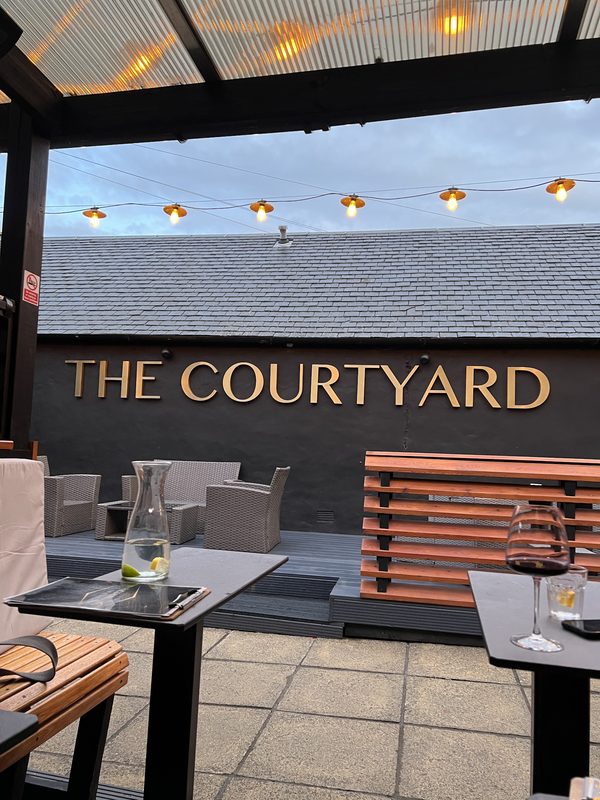 Courtyard wine bar