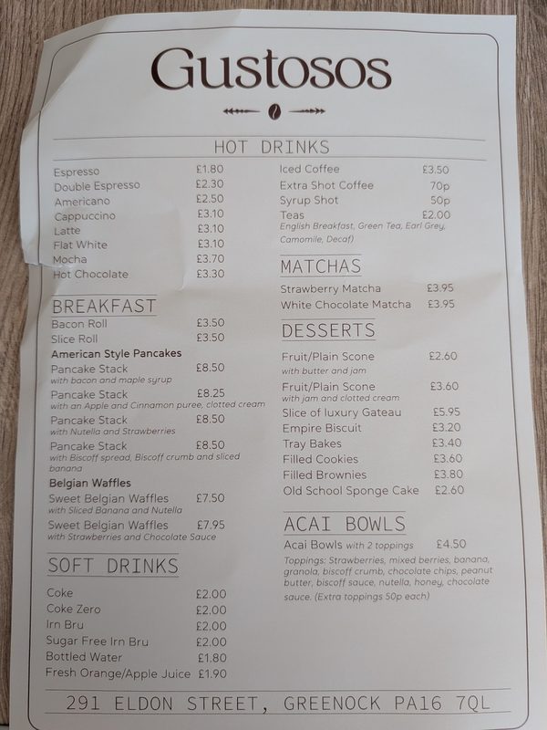 Gustosos Coffee Shop