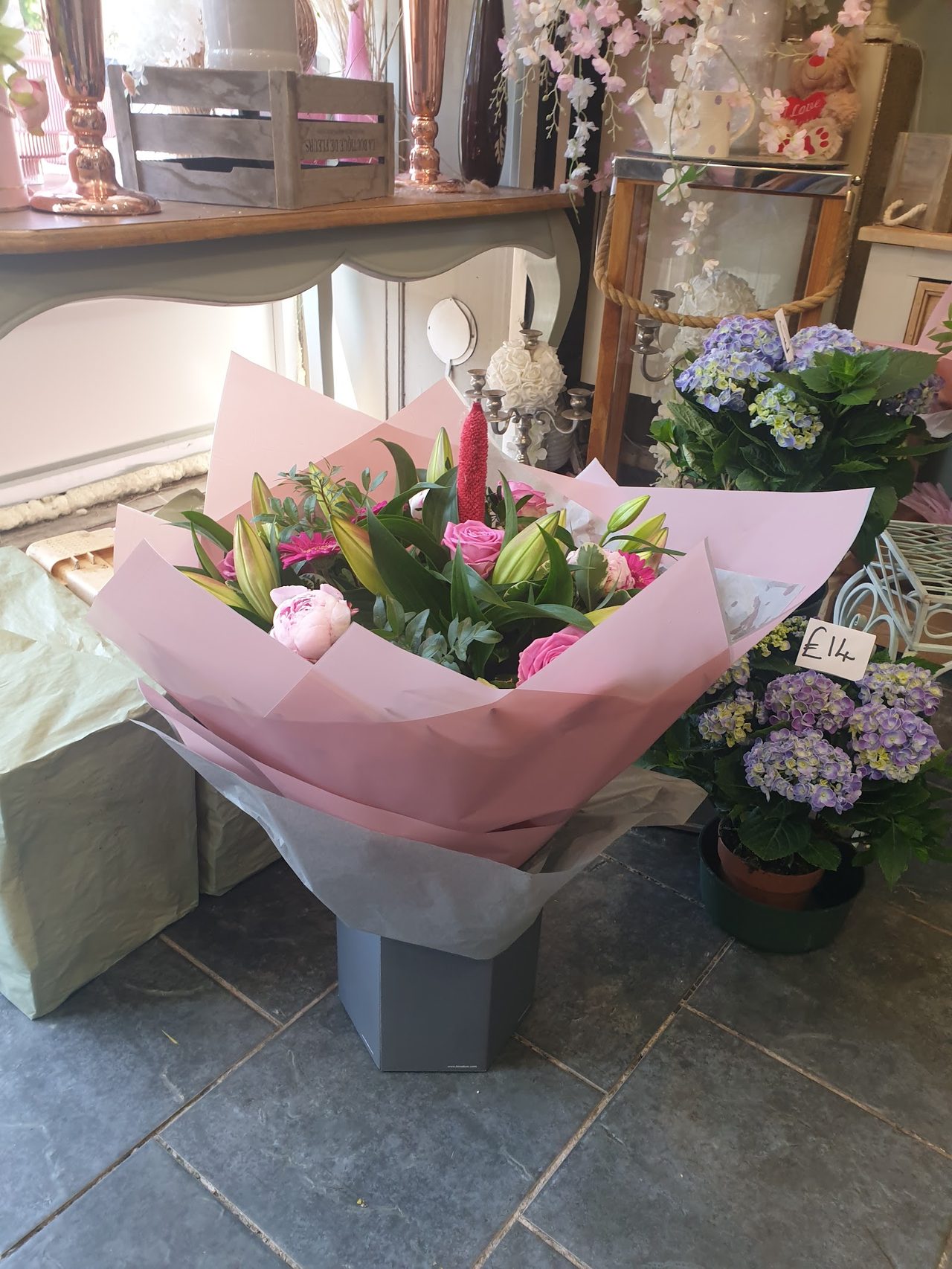 Lily The Pink Flowers And Coffee
