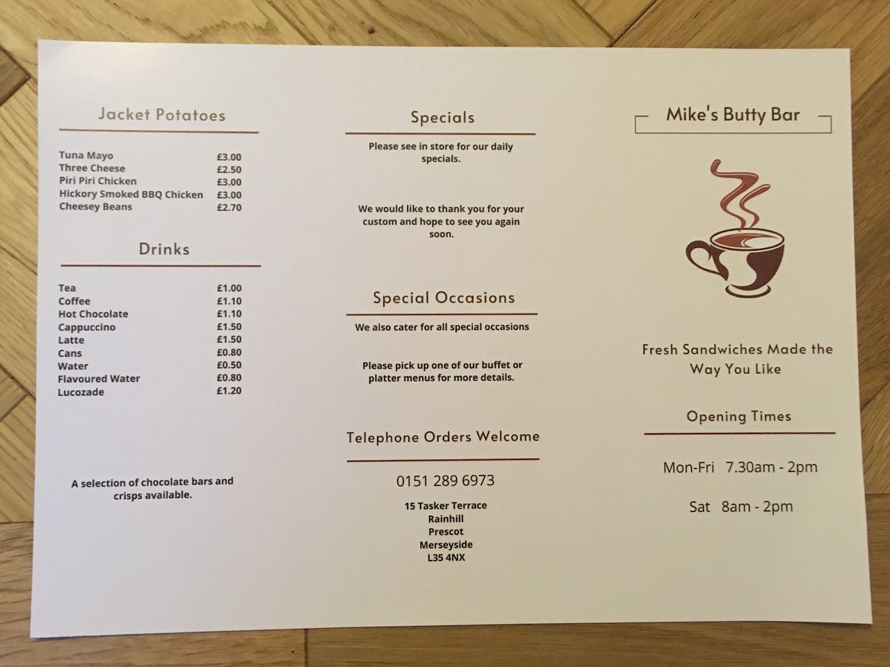 Mike's Butty Bar