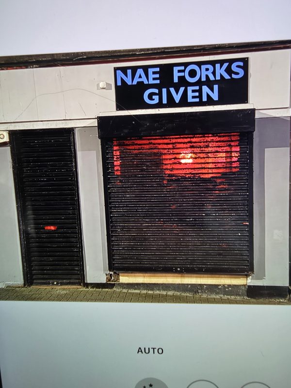 Nae Forks Given