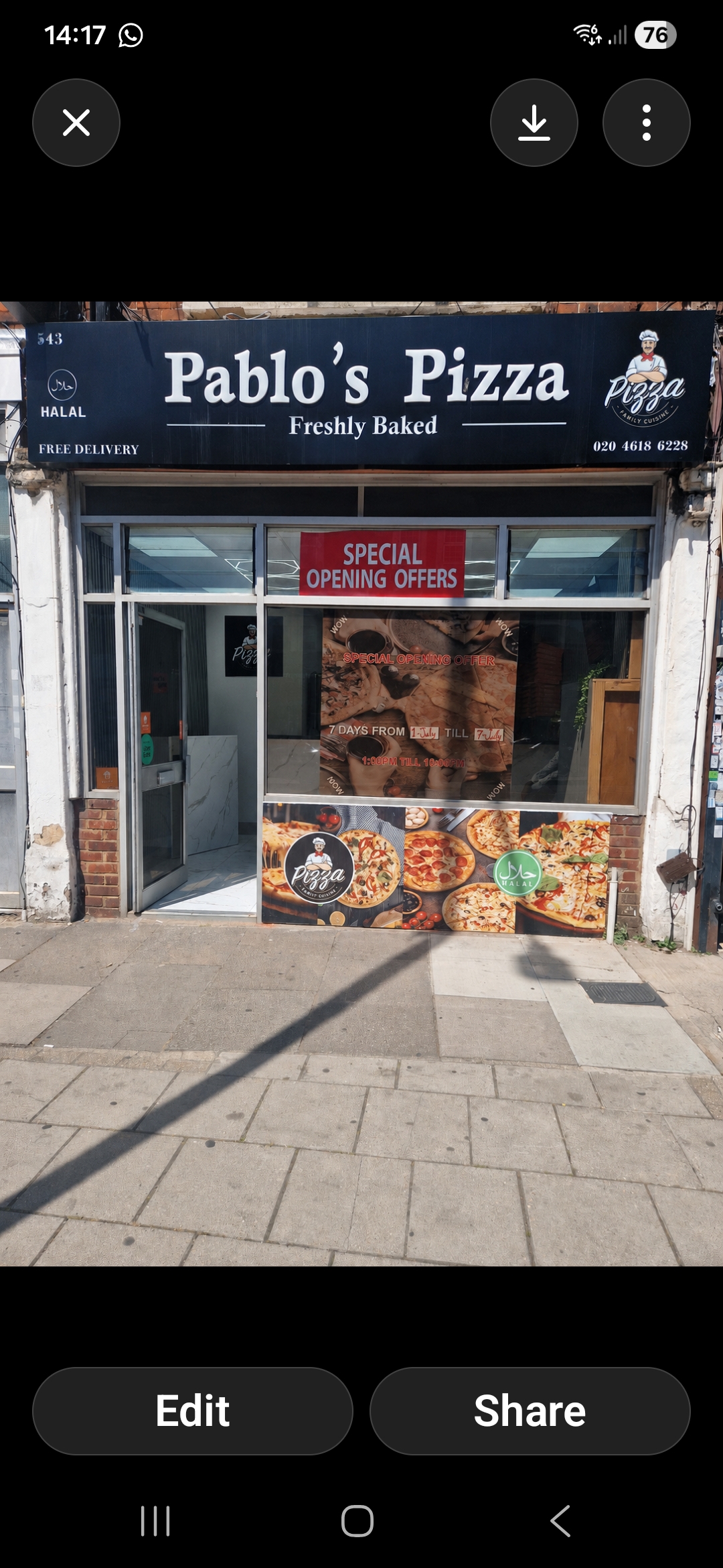 Pablo’s pizza