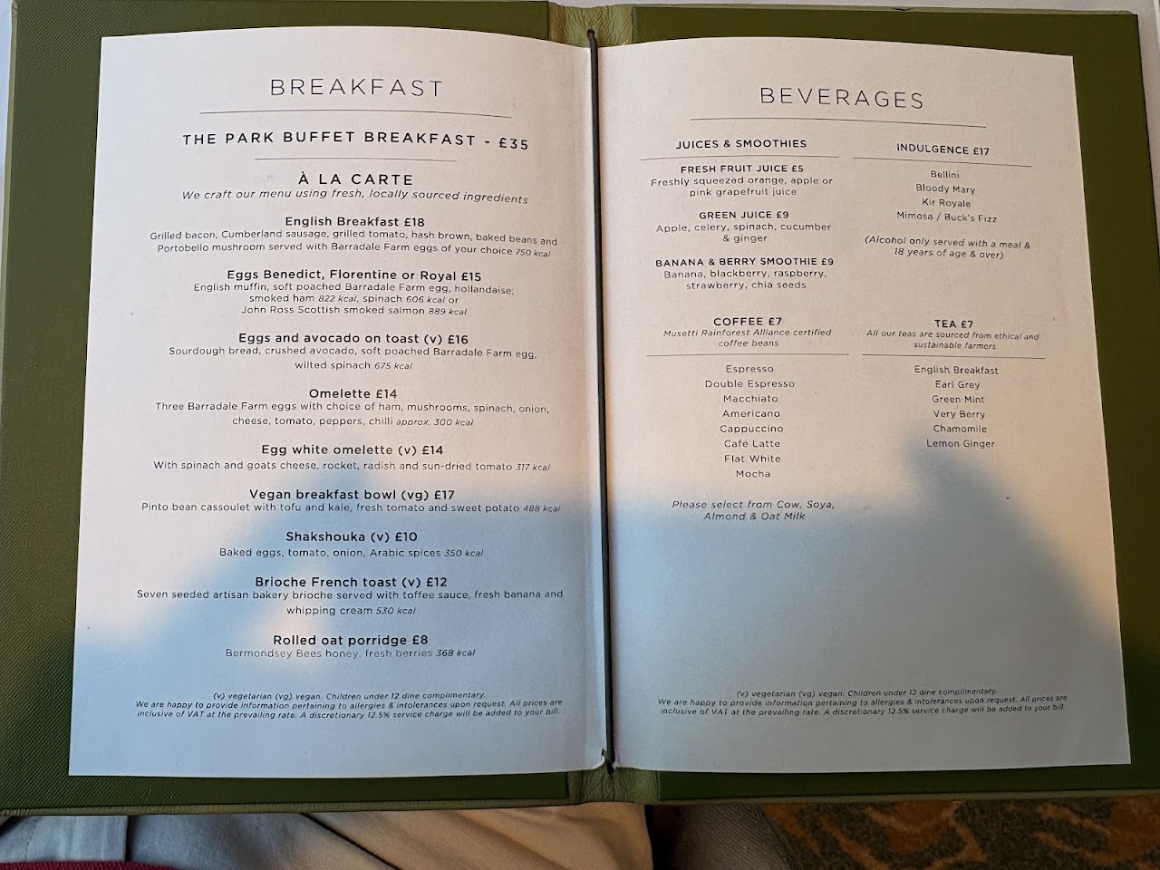 Park Restaurant at Royal Lancaster London