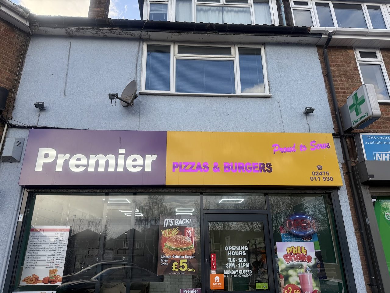 Premier Pizzas & Burgers