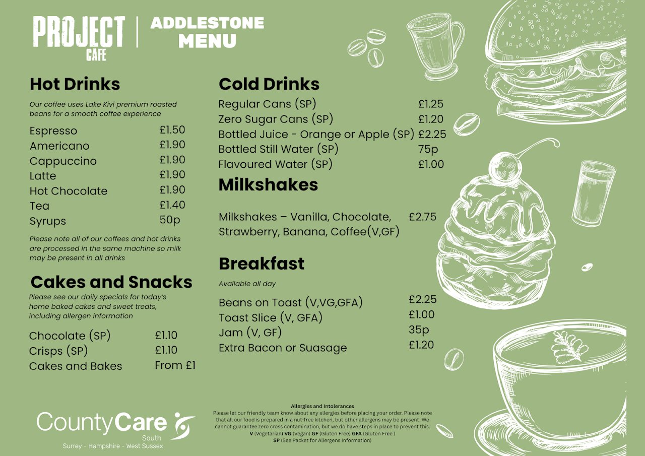 Project Cafe Addlestone