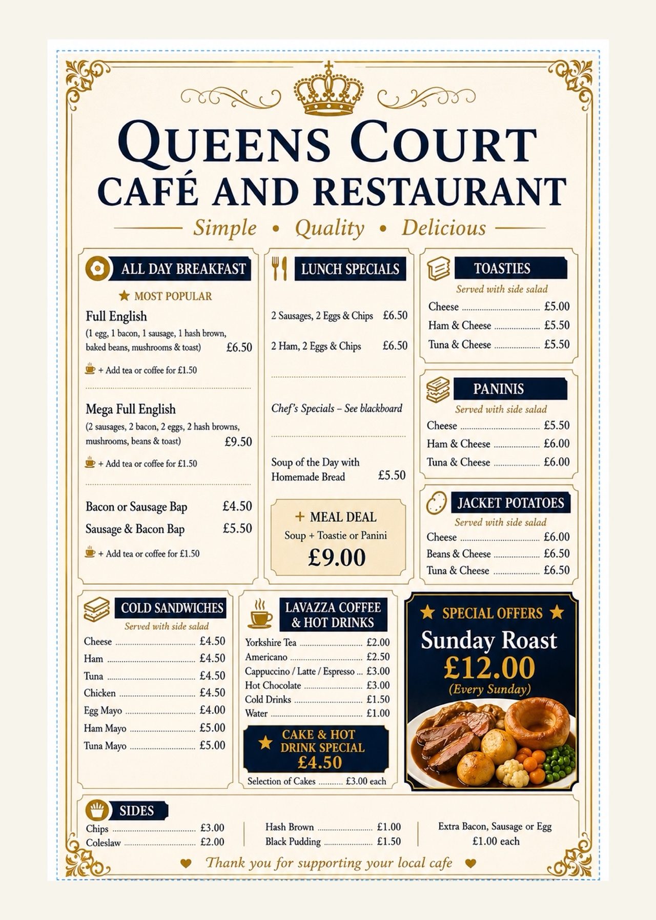 Queens Court Cafe & Restaurant