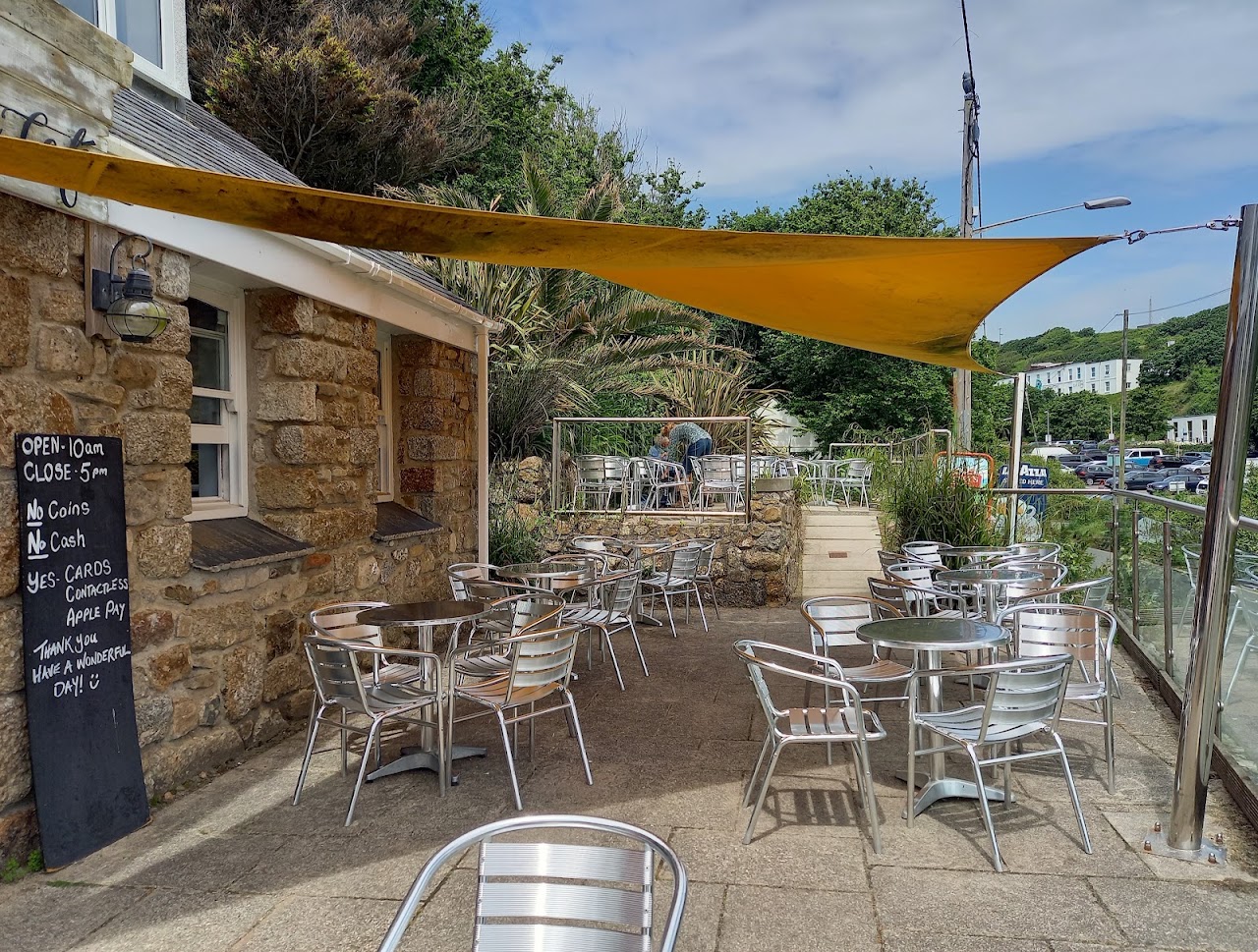 The Cafe At Porthcurno Beach