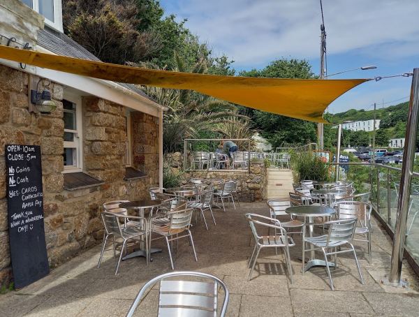 The Cafe At Porthcurno Beach