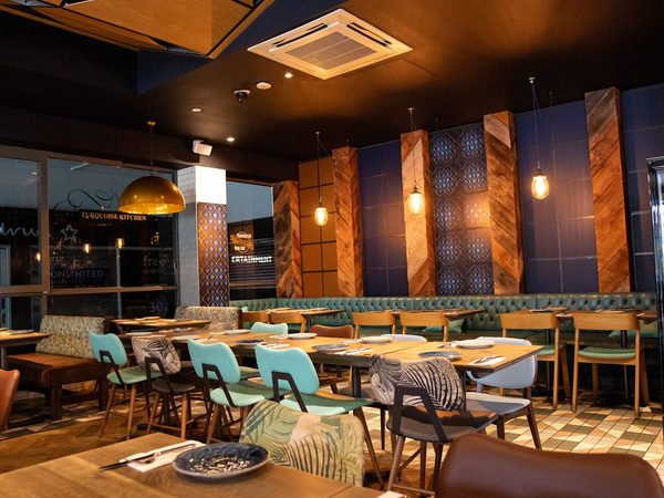 Turquoise kitchen